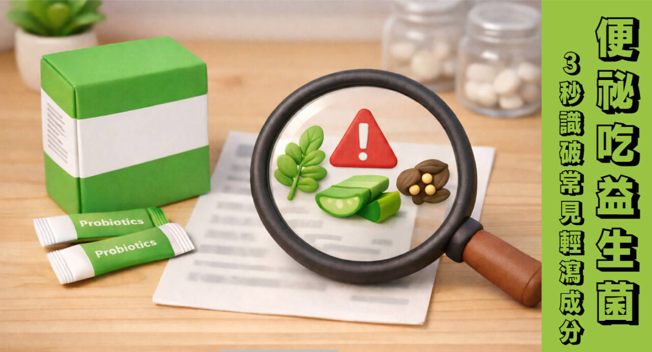 便祕吃益生菌,3秒識破常見輕瀉成份